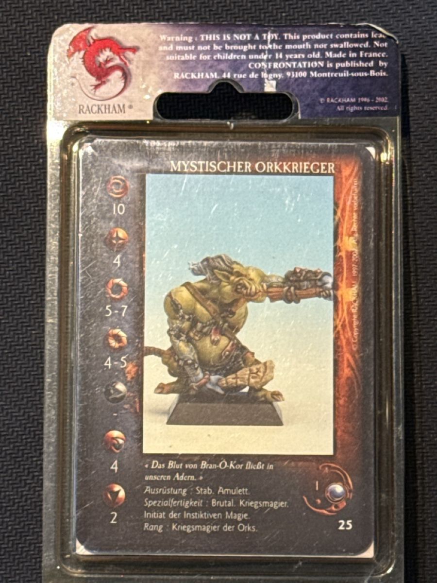 Statuette: Confrontation Rackham - Mystischer Orkkrieger - OVP! – Usato da Bischofszell venduto da Ascorb 1