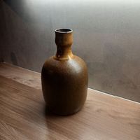 Rustikale Keramik Vase Braun Deko Vintage