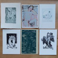 Sammlung Exlibris Erotik verschiedene Künstler
