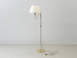 Vintage höhenverstellbare Stehleuchte aus Messing