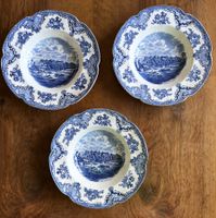 Johnson Bros England 3 Suppenteller Old Britain Castles