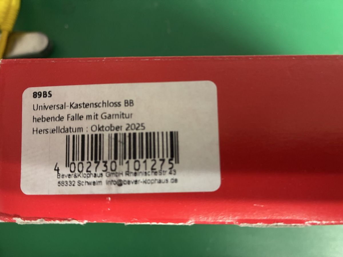 Schlösser: Bever Universal Kastenschloss Komplett – Neu und originalverpackt aus Münchenstein von pricehouse 2