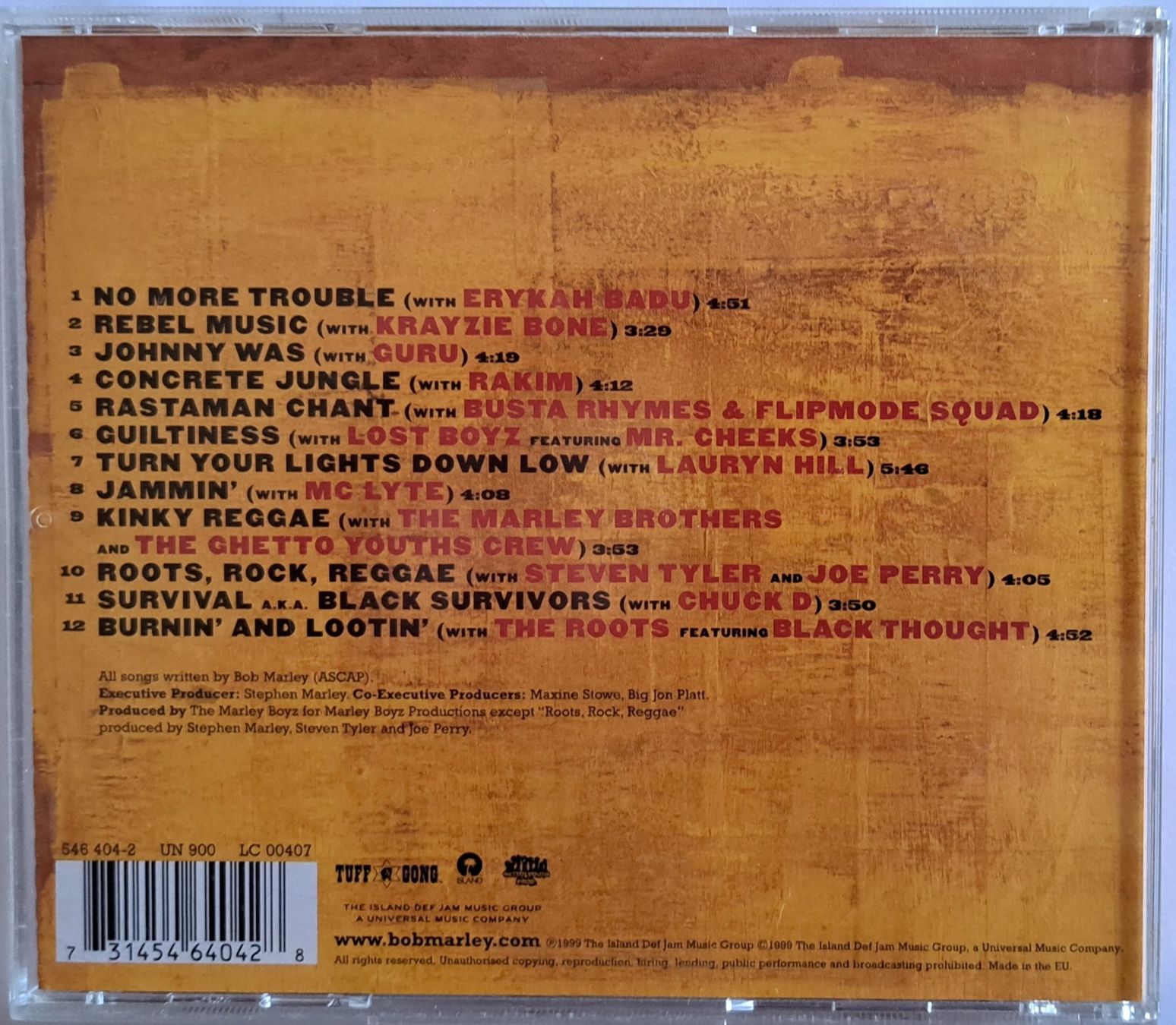 CDs: BOB MARLEY - CHANT DOWN BABYLON CD 12 TRACKS – Gebraucht aus Tenniken von mik_6mxg 7