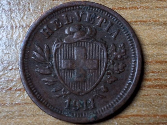 Alle Münzen: 1 Rappen 1911 – Gebraucht aus Münchenstein von purbach1 4