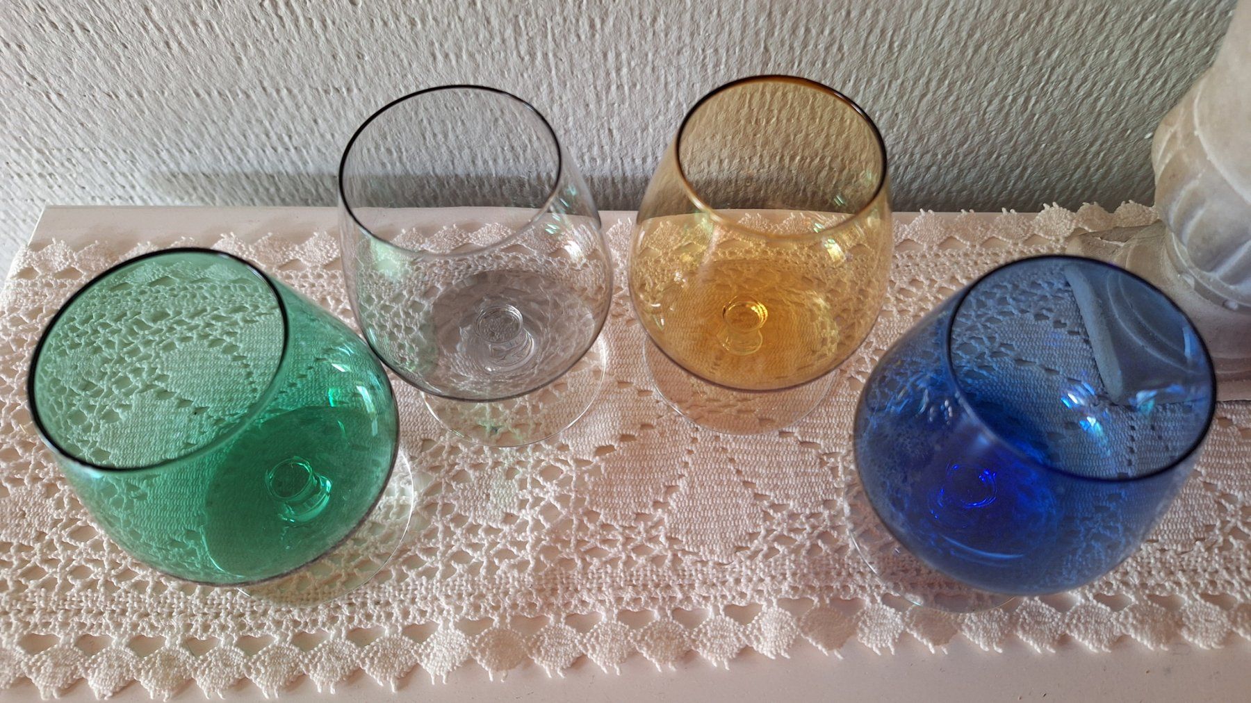 Bicchieri: 4 Vintage Cognac Gläser ,farbig – Usato da Dornach venduto da majo8689 1