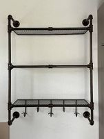 Wandregal Industrial Stil