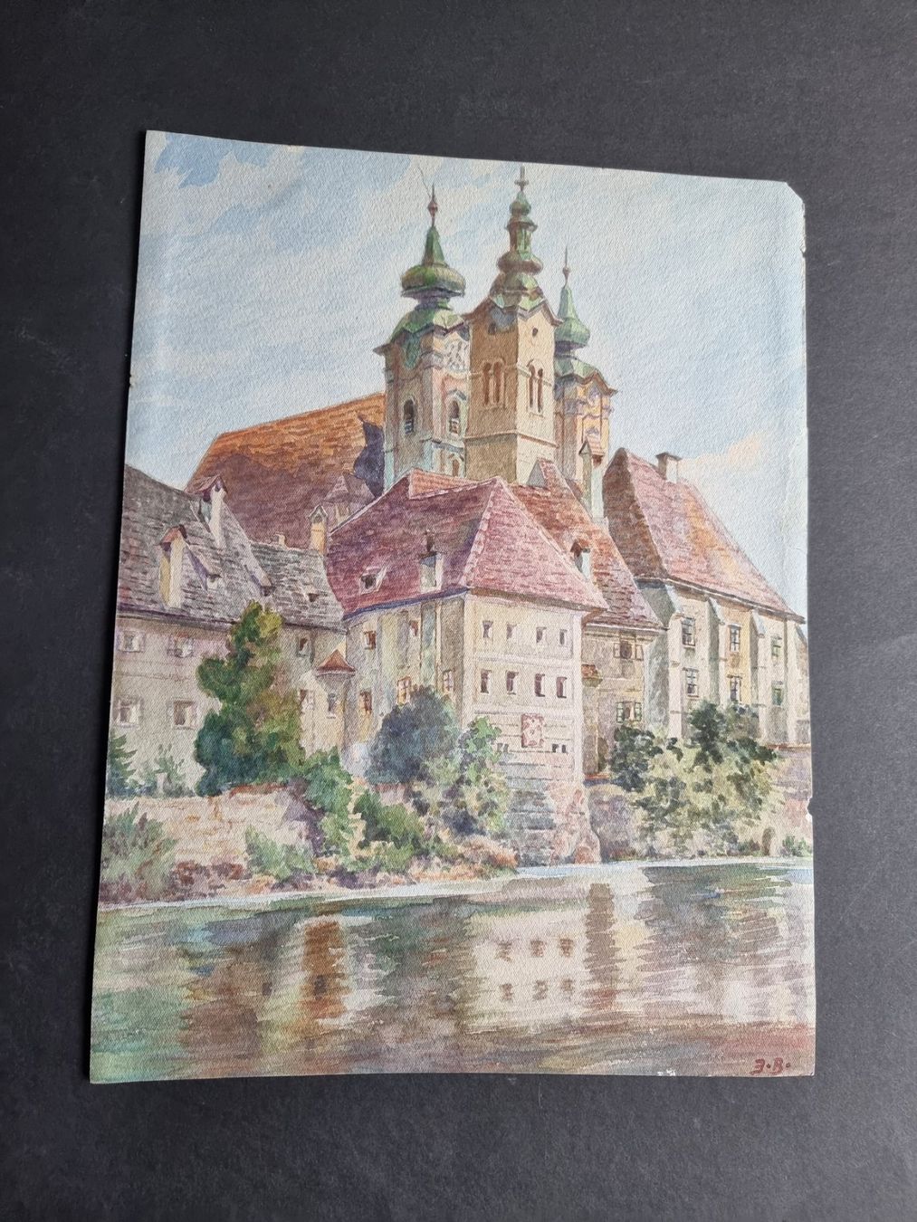 Dipinti: Aquarell monogrammiert Grösse 31x23cm – Usato da Gersau venduto da grafik-kunst 1