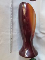 Vase en céramique marron/orange vintage hauteur 32cm 3PC