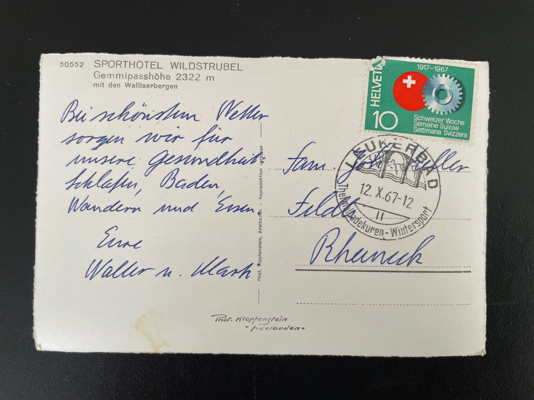 Cartoline postali: AK BE Sporthotel Wildstrubel, Gemmipasshöhe – Usato da Thal venduto da Danny82 1