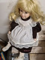 Porzellan Sammler Puppe , 40 cm