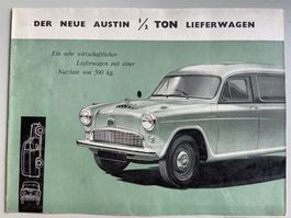 AUSTIN ½ TON Lieferwagen Cambridge Van Prospekt brochure