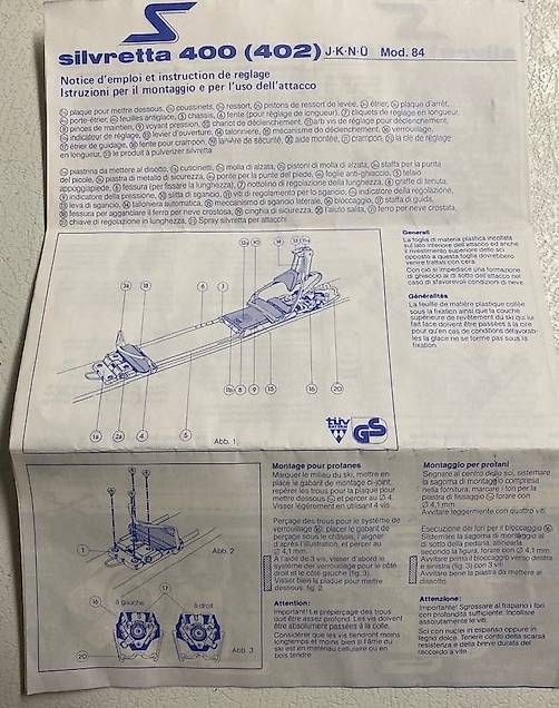 Bindungen: Attrezzi da SCI-ALPINISMO SILVRETTA – Neu und originalverpackt aus Breganzona von dan_qlf5 2