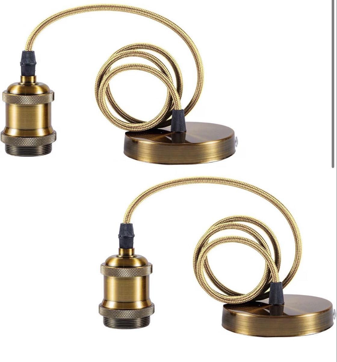 Lustres & lampes de plafonds: Ceiling Light Fitting 2 Pack E27 Vintage Style Antique Brass – Neuf avec emballage d'origine à Stallikon par RTagel