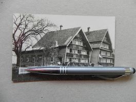 Echtphoto Karte Herisau Appenzell Wohnhaus 1925 mit Familie