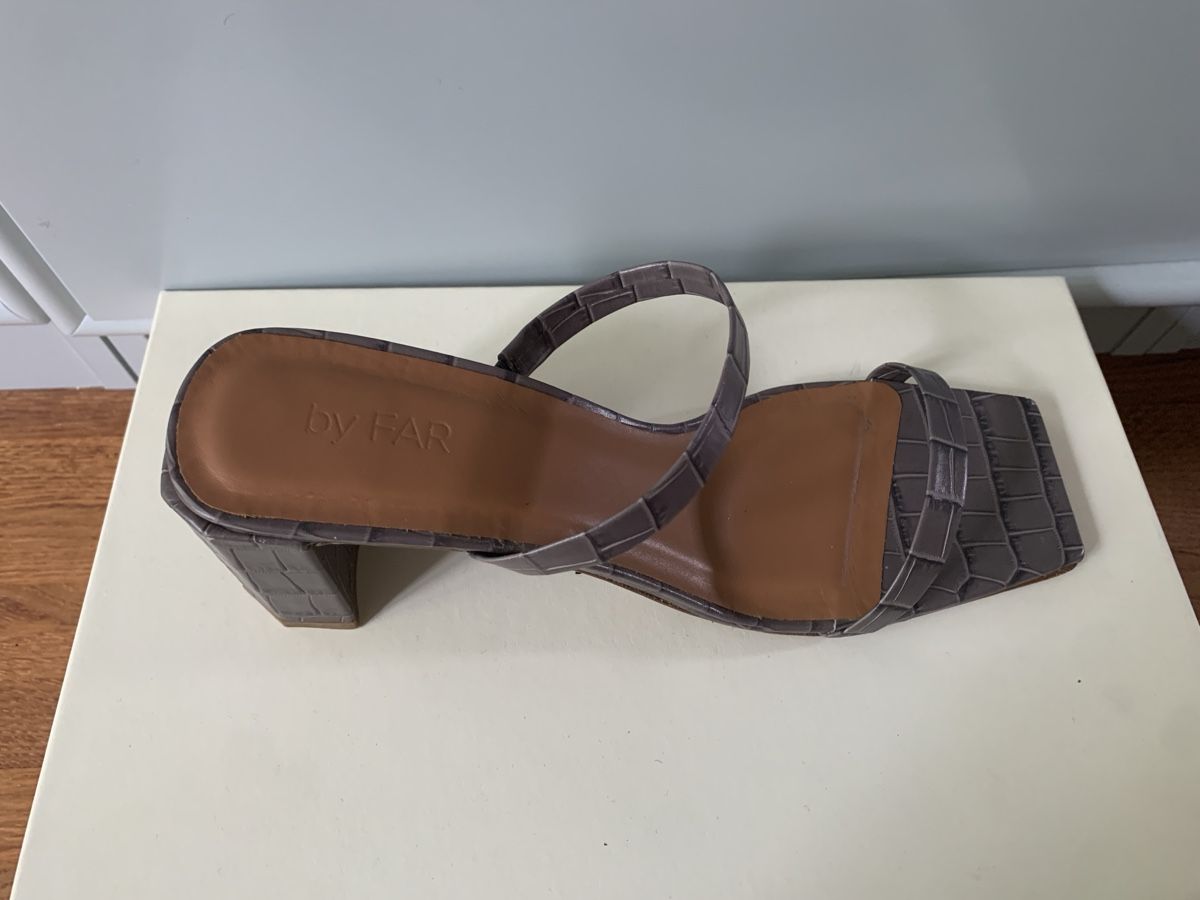 Scarpe da donna: By Far Sandalen, Grau Kroko-Optik, Grösse 40 – Usato da Rüfenacht BE venduto da anne_sophie_rin 2
