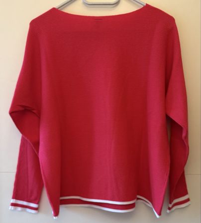 Marc Cain Pullover, Grösse N6, 44 pink/weiss, top Zustand