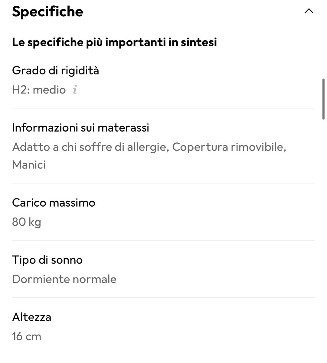 Materassi: Materasso 140x200 – Usato da Claro venduto da ari_76n6 2