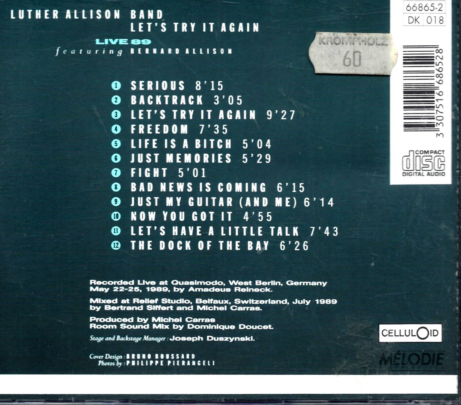 CDs: Luther Allison LET'S TRY IT AGAIN CD – D'occasion à Kandergrund par Sososo 1