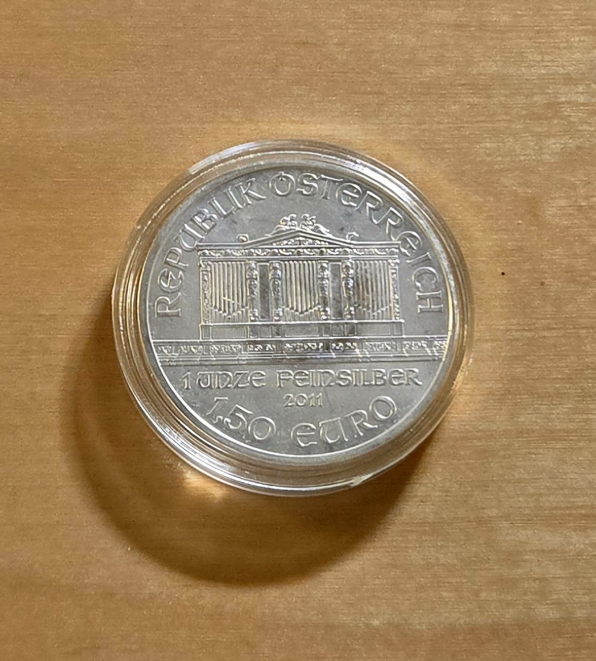 Tutti le monete: Wiener Philharmoniker 1 oz Feinsilber 2011 – Usato da Heimberg venduto da Joachim4488 1