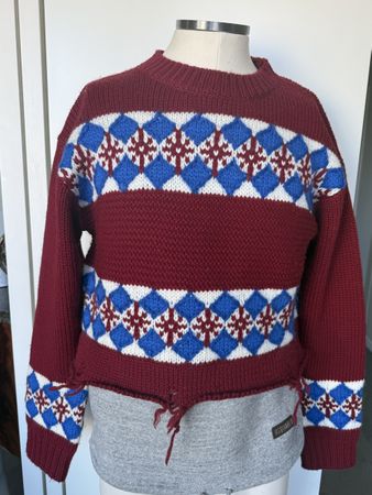 Dsquared2 Pullover, Size M, Burgundy, New Winter Collection