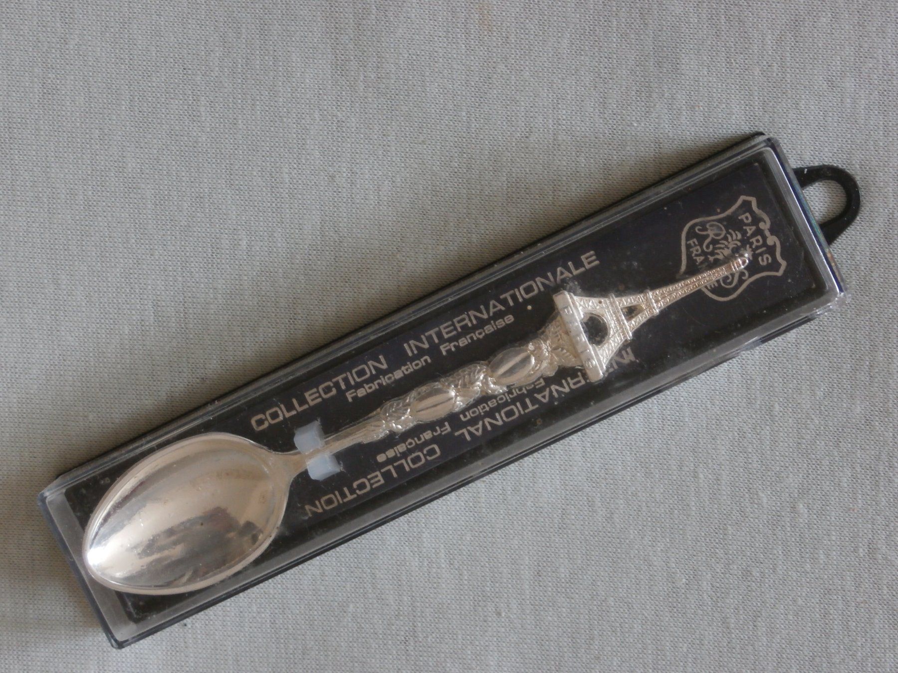 Cucchiai: 9 Souvenir Löffel wohl Blech Löffeli Paris – Usato da Zürich venduto da tiburzio 4