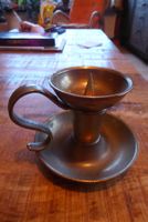 Antiker Messing Kerzenständer 11 cm hoch