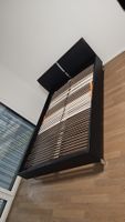 Bettgestell mit Lattenrost Kunstleder schwarz 140x200cm