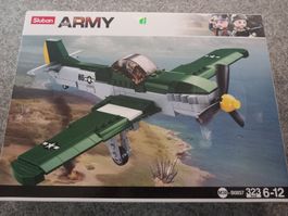 Sluban Army WWII Flugzeug B0857, 323 Teile, lego kompatibel