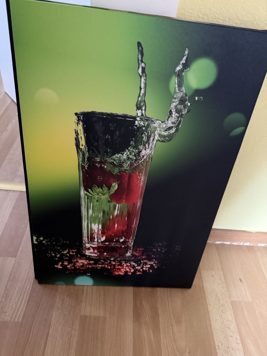 Foto & Immagini: Erdbeeren im Glas - Leinwandbild, Top Zustand – Usato da Laupen ZH venduto da Kaddy
