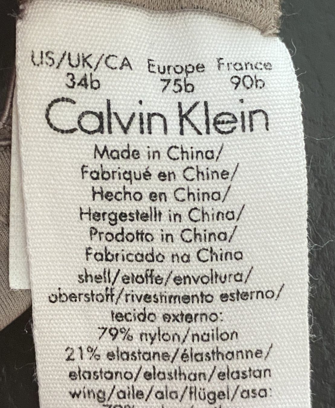 Calvin Klein Autres dessous: CALVIN KLEIN Spitzen BH 75B hellgrau – Neuf (Voir description) à Allschwil par Rosenfee 2
