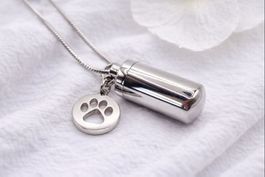 Urne Anhänger / Ascheschmuck / Schmuckurne silber