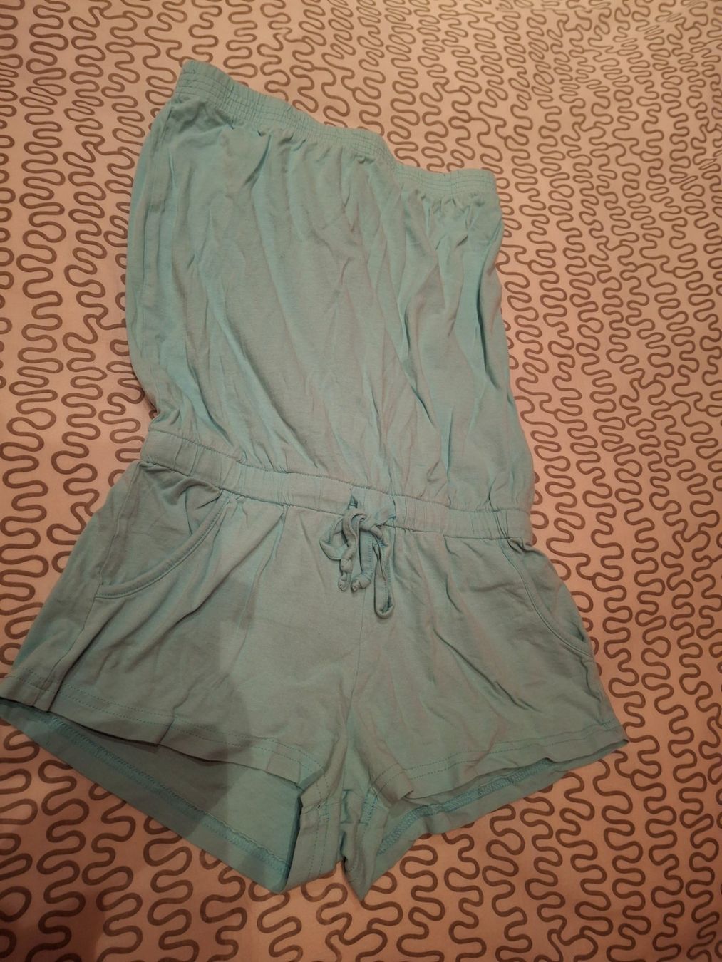 Tute: Overall bustier short coton taille 34 marque Blue Motion – Usato da Villiers venduto da san_jn5w