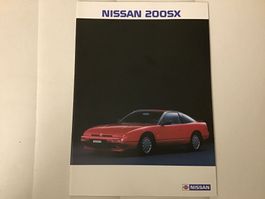 Nissan 200 SX Verkaufsprospekt 20 Seiten Januar 1990