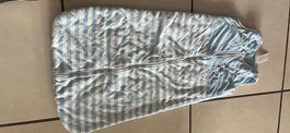 Baby-Schlafsack Frottee gestreift blau/weiss Gr. 90
