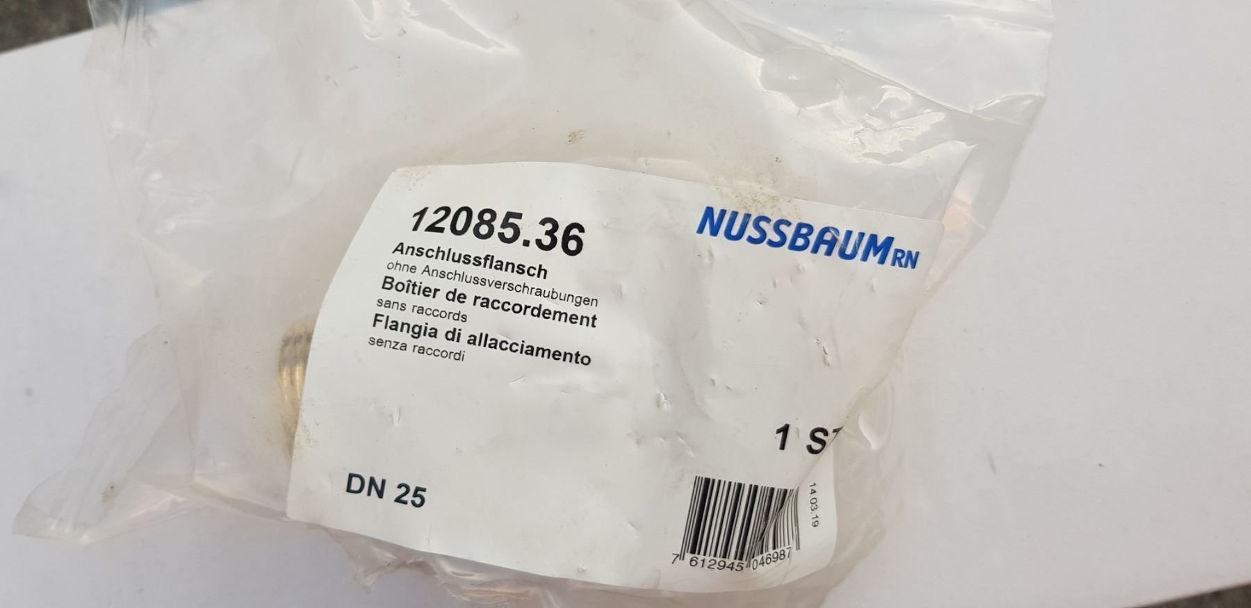 Sanitär: Nussbaum Filter mit DRV  DN25/32 mit Anschlussflansch – Neu und originalverpackt aus Waldstatt von EP1984 2