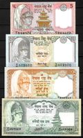 1981-1987 Nepal Banknoten
