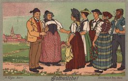 Alte Ansichtskarte Gottwilche! Schweiz, Bern, 1914 Landi