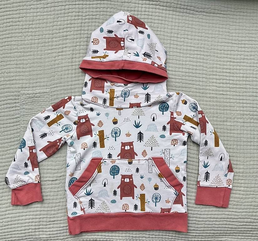 Maglioni & Felpe: Gr.92/98, Pullover/Hoodie Waldtiere hellgrau, handmade – Usato da Gattikon venduto da AnnettFloh
