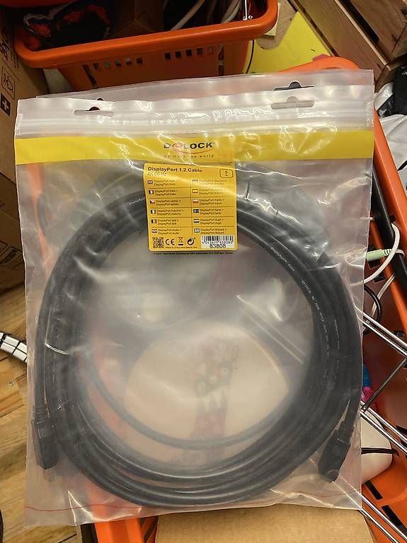 2× DeLOCK DisplayPort 1.2 Kabel 3 m + 5 m 4K 60 Hz (Neu und ...