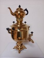 Russischer Samowar, Messing, Teekocher, Top Zustand!