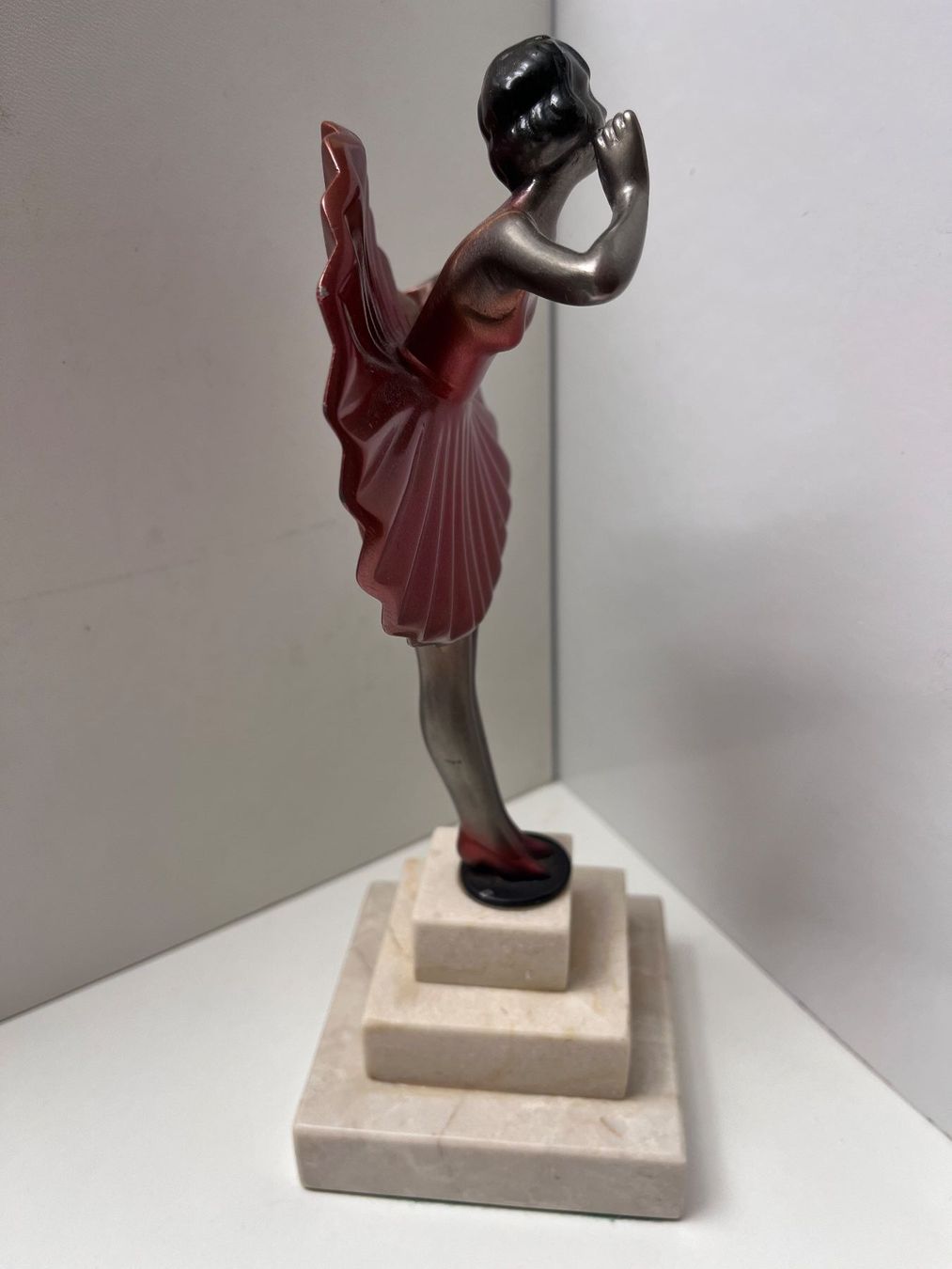 Statuette: Art-Deco Tänzerin mit Marmorsockel – Usato da Sirnach venduto da oli_82kd 3