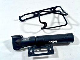 Crivit Sports Flaschenhalter Pumpe mit Manometer + F. Halter