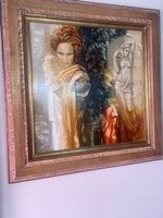 Ölgemälde "La Porteuse d'eau" von Roman Garassuta, signiert