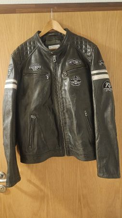 blouson moto cuir vintage 