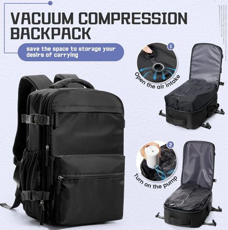 Vakuum Rucksack Herren 15,6" Laptop Reise Wandern Kabine