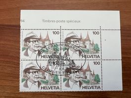 1994  CH Erstag gest.Viererblock mit Tab  (K101)