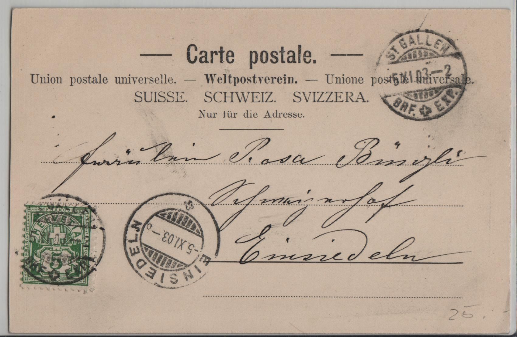 Cartes postales: St. Gallen - Marktgasse – Antique à Ettingen par Kartenplanet 1
