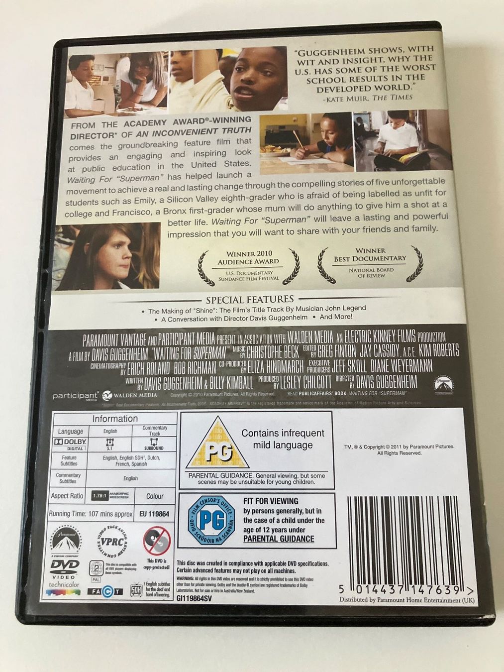 Tutti i DVDs: Waiting For Superman [DVD] UK import – Usato da Arbon venduto da JoJoAs 1