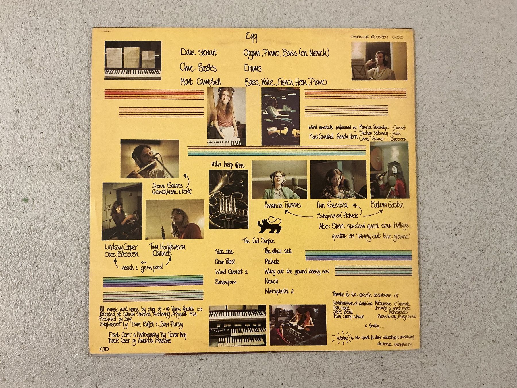 Schallplatten: Egg LP - The Civil Surface – Gebraucht aus Winterthur von Tumko-Vinyl 1