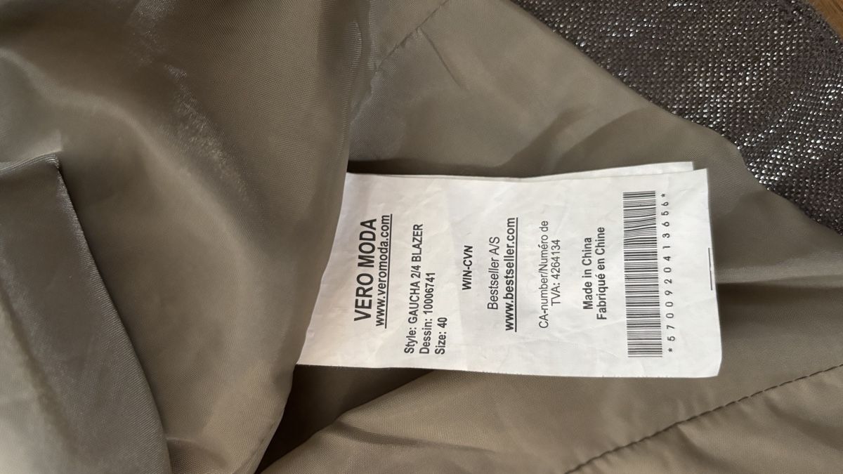 Vero Moda Giacche: Blazer, einzigartige, Gr. 40, Top Zustand – Nuovo (secondo la descrizione) da Vilters venduto da Sidsel_M 5